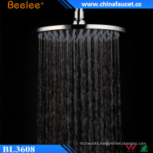 Beelee Household Hotel Use Round Brass Waterfall Shower Head